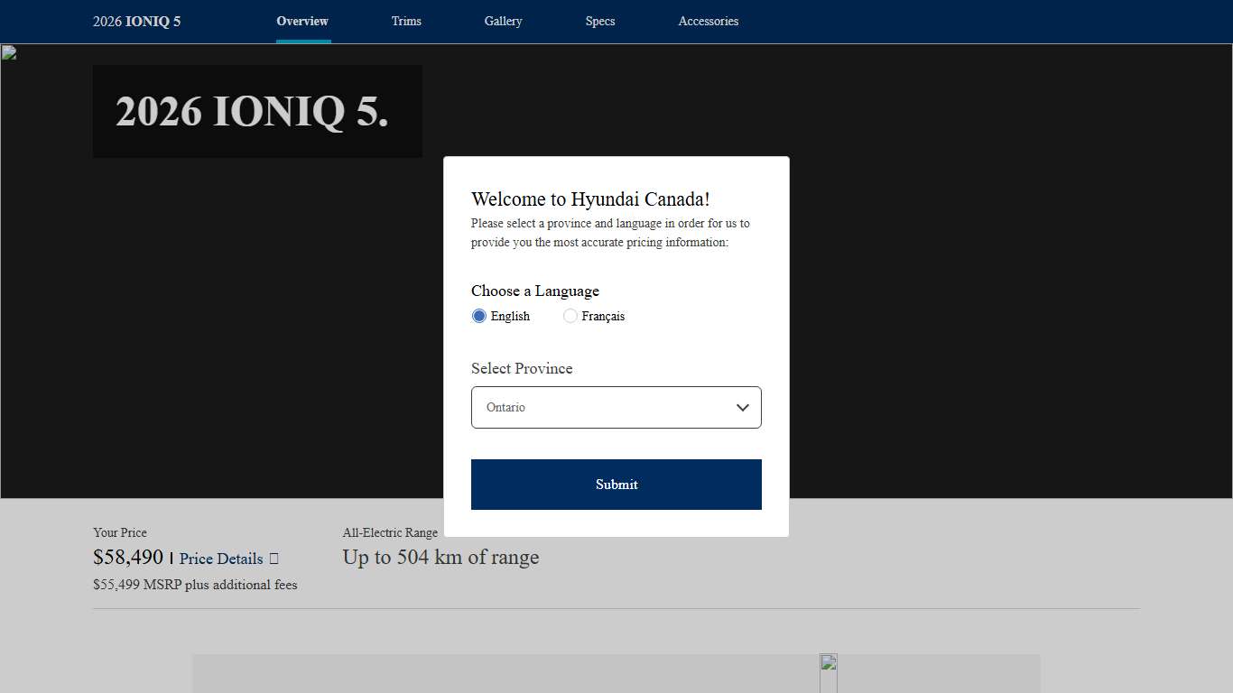 2026 Hyundai IONIQ 5: Electric SUV | Hyundai Canada